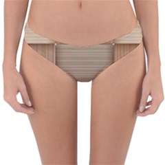 Wooden Wickerwork Textures, Square Patterns, Vector Reversible Hipster Bikini Bottoms by nateshop