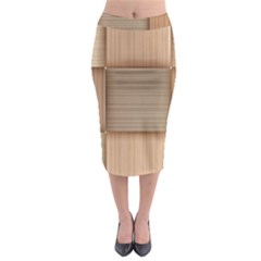 Wooden Wickerwork Textures, Square Patterns, Vector Midi Pencil Skirt by nateshop