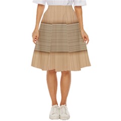 Wooden Wickerwork Textures, Square Patterns, Vector Classic Short Skirt by nateshop