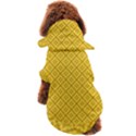 Yellow Floral Pattern Vintage Pattern, Yellow Background, Dog Coat View2