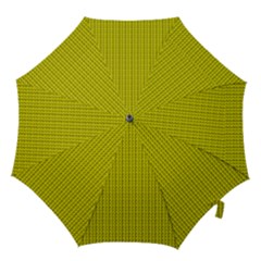 Yellow Lego Texture Macro, Yellow Dots Background Hook Handle Umbrellas (medium) by nateshop