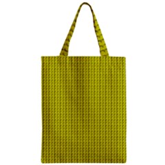 Yellow Lego Texture Macro, Yellow Dots Background Zipper Classic Tote Bag by nateshop