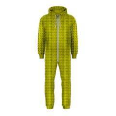 Yellow Lego Texture Macro, Yellow Dots Background Hooded Jumpsuit (kids) by nateshop