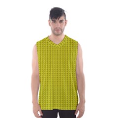 Yellow Lego Texture Macro, Yellow Dots Background Men s Basketball Tank Top by nateshop