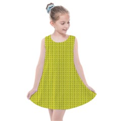 Yellow Lego Texture Macro, Yellow Dots Background Kids  Summer Dress by nateshop