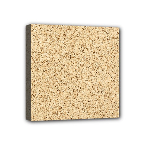 Yellow Sand Texture Mini Canvas 4  X 4  (stretched) by nateshop