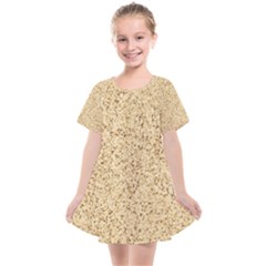 Yellow Sand Texture Kids  Smock Dress by nateshop