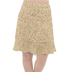 Yellow Sand Texture Fishtail Chiffon Skirt by nateshop