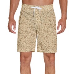 Yellow Sand Texture Men s Beach Shorts by nateshop