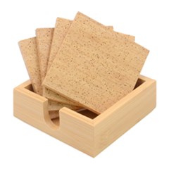 Yellow Sand Texture Bamboo Coaster Set by nateshop