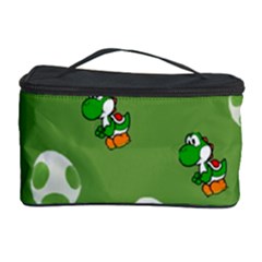 Yoshi Print, Super, Huevo, Game, Green, Egg, Mario Cosmetic Storage Case by nateshop