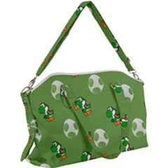 Yoshi Print, Super, Huevo, Game, Green, Egg, Mario Canvas Crossbody Bag by nateshop