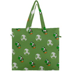 Yoshi Print, Super, Huevo, Game, Green, Egg, Mario Canvas Travel Bag by nateshop