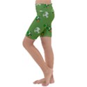 Yoshi Print, Super, Huevo, Game, Green, Egg, Mario Kids  Lightweight Velour Cropped Yoga Leggings View2