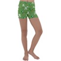 Yoshi Print, Super, Huevo, Game, Green, Egg, Mario Kids  Lightweight Velour Yoga Shorts View1