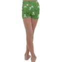 Yoshi Print, Super, Huevo, Game, Green, Egg, Mario Kids  Lightweight Velour Yoga Shorts View4