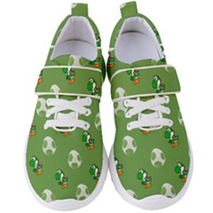 Yoshi Print, Super, Huevo, Game, Green, Egg, Mario Women s Velcro Strap Shoes by nateshop