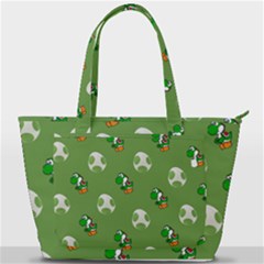 Yoshi Print, Super, Huevo, Game, Green, Egg, Mario Back Pocket Shoulder Bag  by nateshop