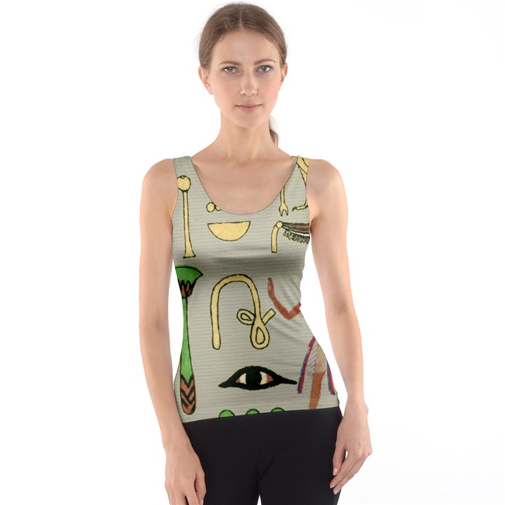 Egyptian Man Artifact Royal Women s Basic Tank Top