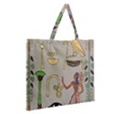 Egyptian Man Artifact Royal Zipper Large Tote Bag View2