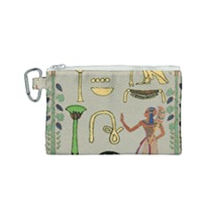 Egyptian Man Artifact Royal Canvas Cosmetic Bag (small) by Proyonanggan