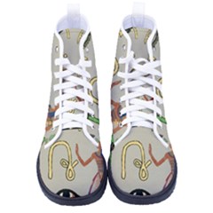 Egyptian Man Artifact Royal Kid s High-top Canvas Sneakers by Proyonanggan