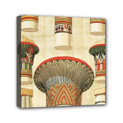 Egyptian Architecture Column Mini Canvas 6  X 6  (stretched) by Proyonanggan