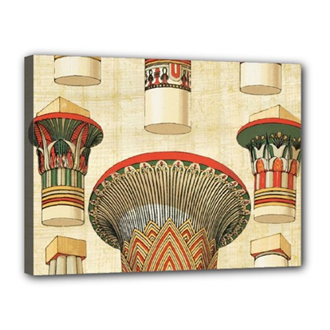 Egyptian Architecture Column Canvas 16  X 12  (stretched) by Proyonanggan