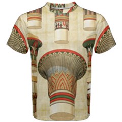 Egyptian Architecture Column Men s Cotton T-shirt by Proyonanggan