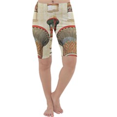 Egyptian Architecture Column Cropped Leggings  by Proyonanggan