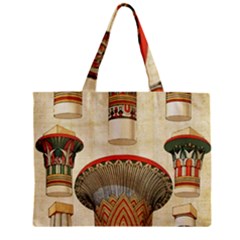 Egyptian Architecture Column Zipper Mini Tote Bag by Proyonanggan