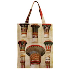 Egyptian Architecture Column Zipper Classic Tote Bag by Proyonanggan