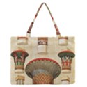 Egyptian Architecture Column Zipper Medium Tote Bag View1