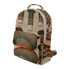 Egyptian Architecture Column Flap Pocket Backpack (large) by Proyonanggan