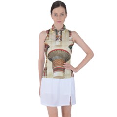 Egyptian Architecture Column Women s Sleeveless Polo T-shirt by Proyonanggan