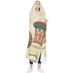 Egyptian Architecture Column Wearable Blanket by Proyonanggan