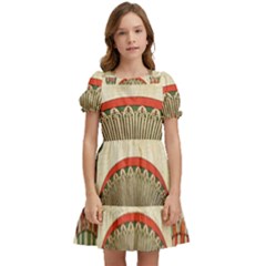 Egyptian Architecture Column Kids  Puff Sleeved Dress by Proyonanggan