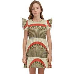 Egyptian Architecture Column Kids  Winged Sleeve Dress by Proyonanggan