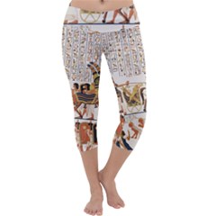 Ancient Egyptian Art Egypt Capri Yoga Leggings by Proyonanggan