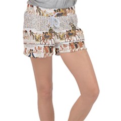 Ancient Egyptian Art Egypt Women s Velour Lounge Shorts by Proyonanggan