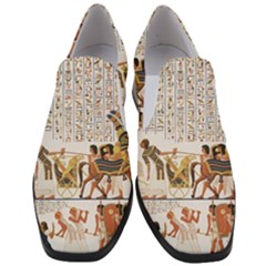 Ancient Egyptian Art Egypt Women Slip On Heel Loafers by Proyonanggan