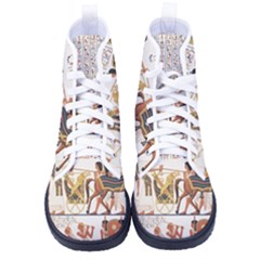 Ancient Egyptian Art Egypt Men s High-top Canvas Sneakers by Proyonanggan