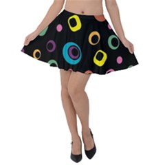 Abstract-2 Velvet Skater Skirt