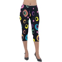 Abstract-2 Lightweight Velour Capri Leggings  by nateshop