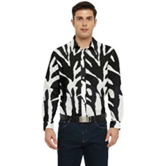 Zebra-black White Men s Long Sleeve  Shirt by nateshop