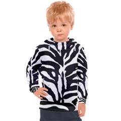 Zebra-black White Kids  Hooded Pullover by nateshop