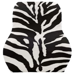 Zebra-black White Car Seat Back Cushion  by nateshop