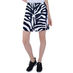 Zebra-black White Tennis Skirt