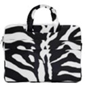 Zebra-black White MacBook Pro 13  Double Pocket Laptop Bag View2