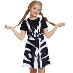 Zebra-black White Kids  Apron Dress by nateshop